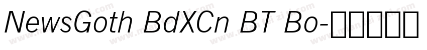 NewsGoth BdXCn BT Bo字体转换